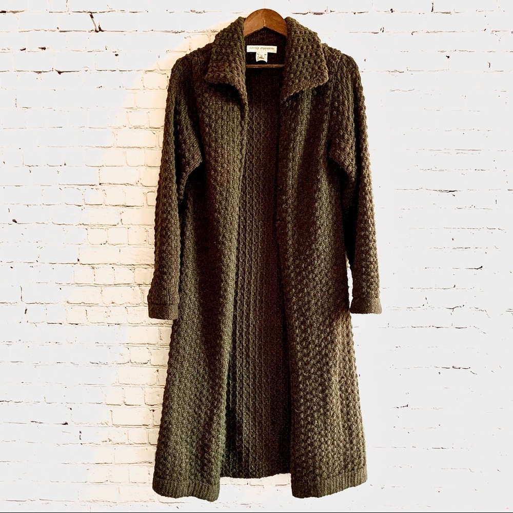Little Journeys Long Brown Sweater Size S